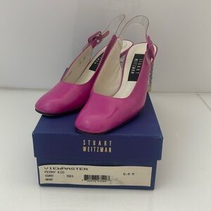 Stuart Weitzman Peony Kid slingbacks